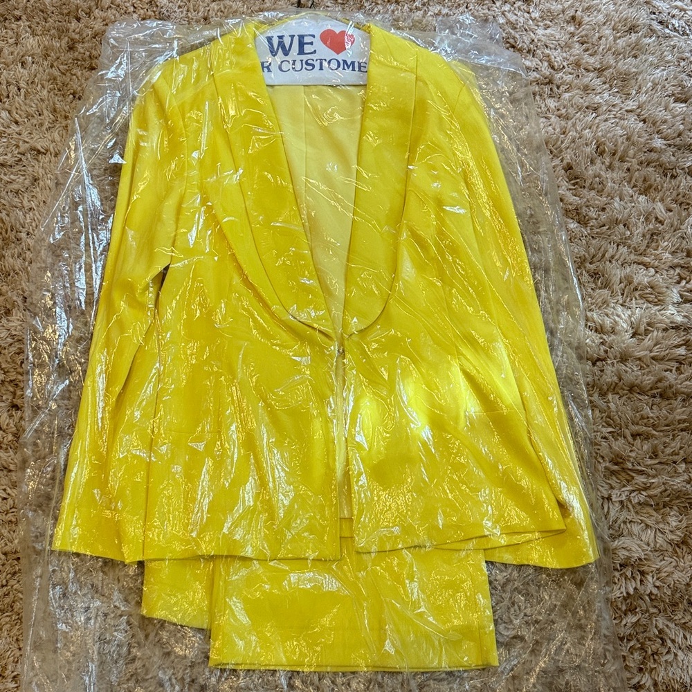 Peace Love World Yellow Pantsuit